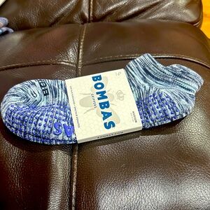 Bombas Blue and Gray Ankle Socks for Women